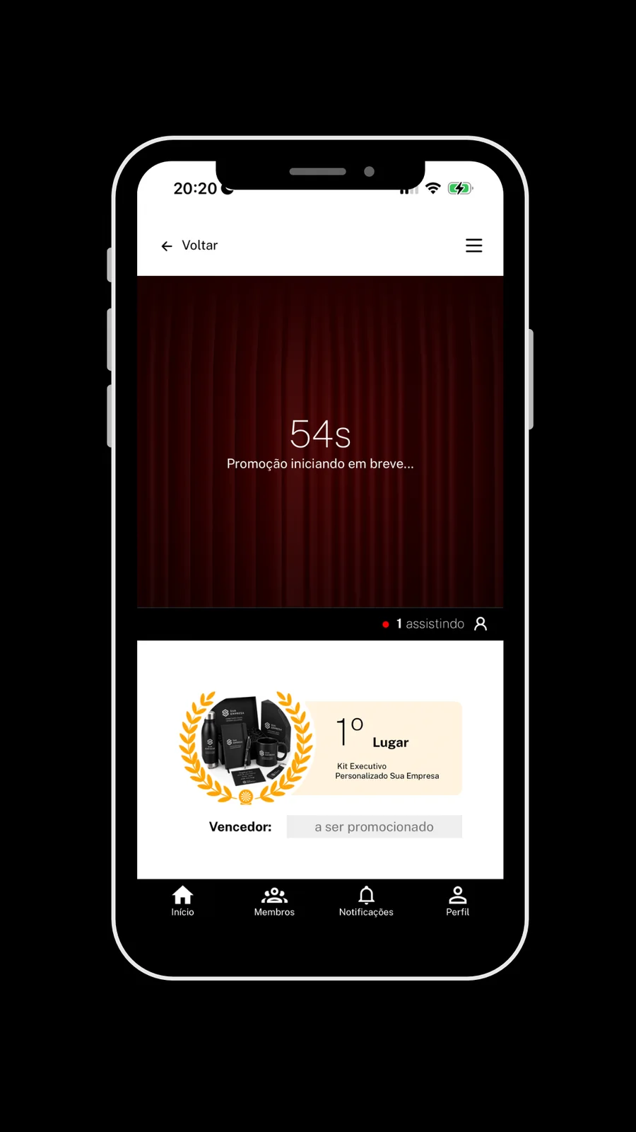 Tela 19 do app Sorteador para empresas